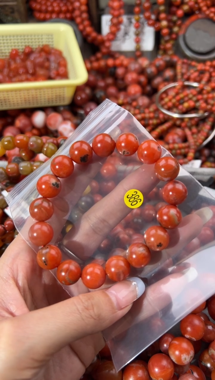 未镶嵌手串南红玛瑙12+