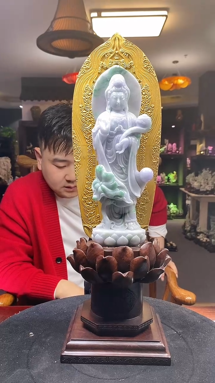 【闪购商品】定制翡翠未镶嵌03/0215/W/观音