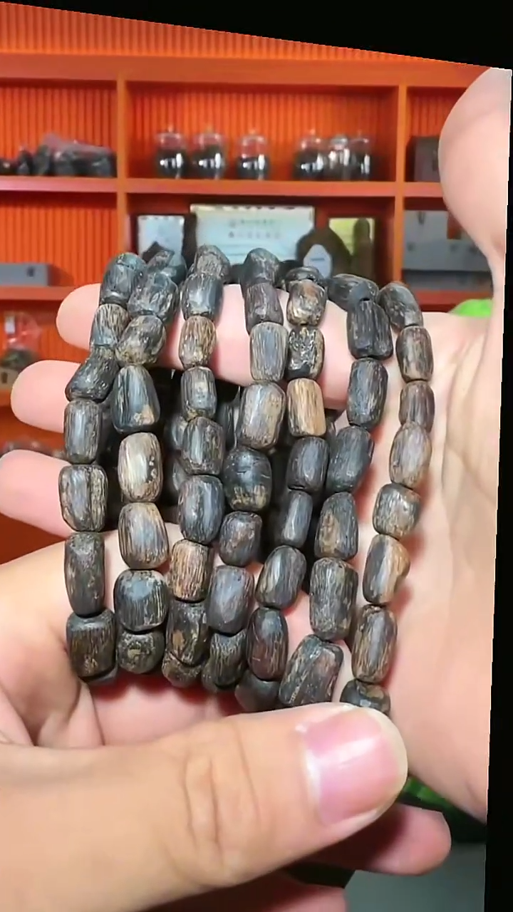 沉香手串a25单圈文莱黑棋多样性发一