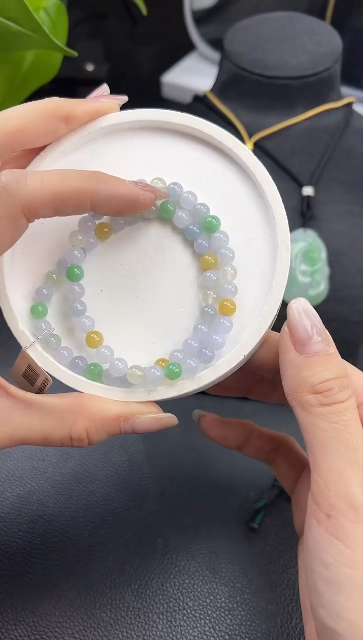 【闪购商品】翡翠手串未镶嵌YM512-2手串多样性发一