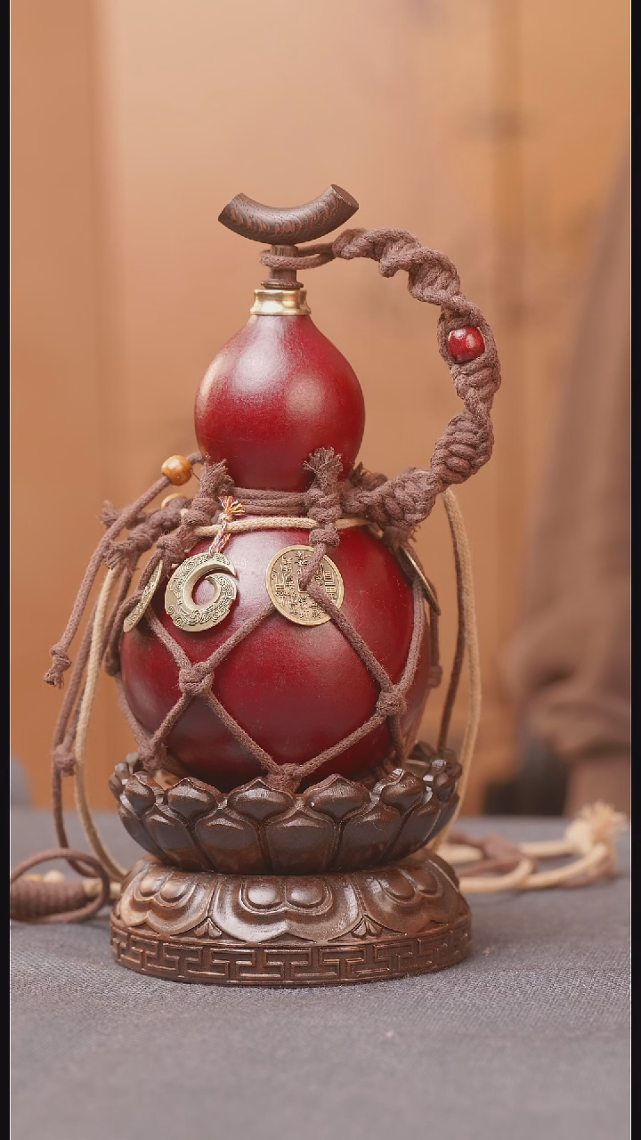 1980号链接精品大漆葫芦现货现发[一物一拍]不包含莲花底座