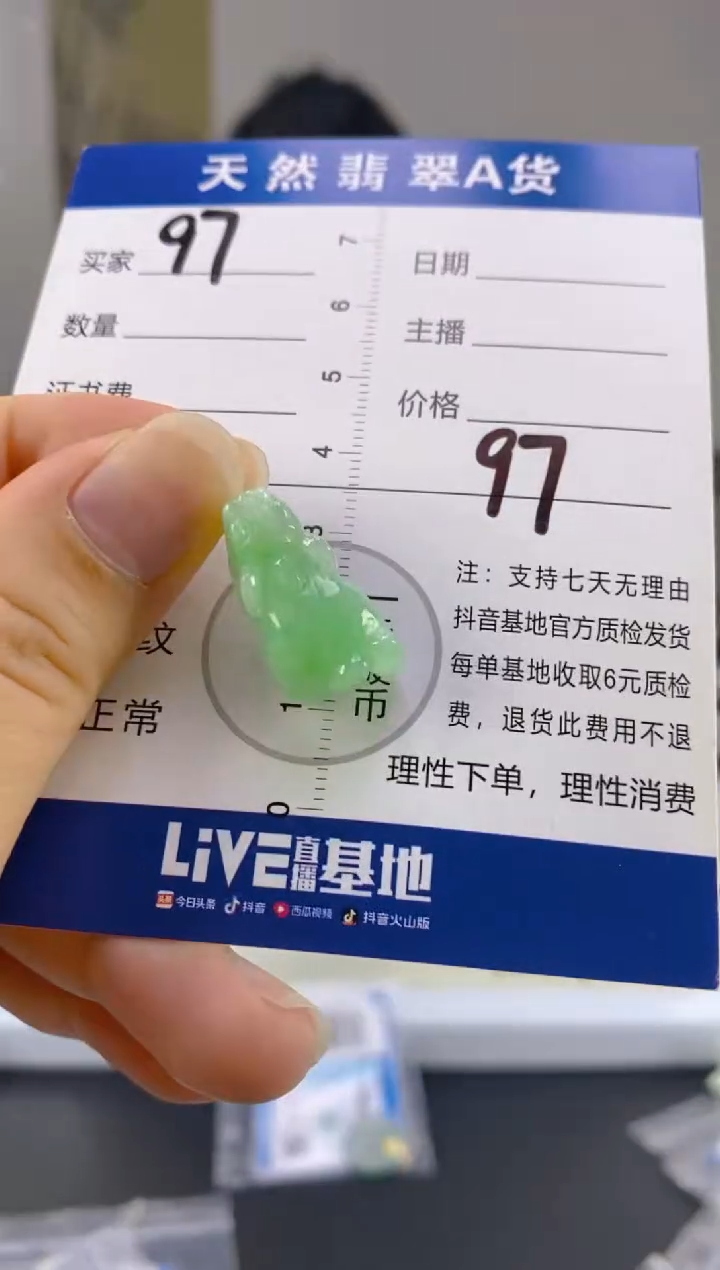 【闪购商品】翡翠颈饰18K金镶嵌天然A货翡翠