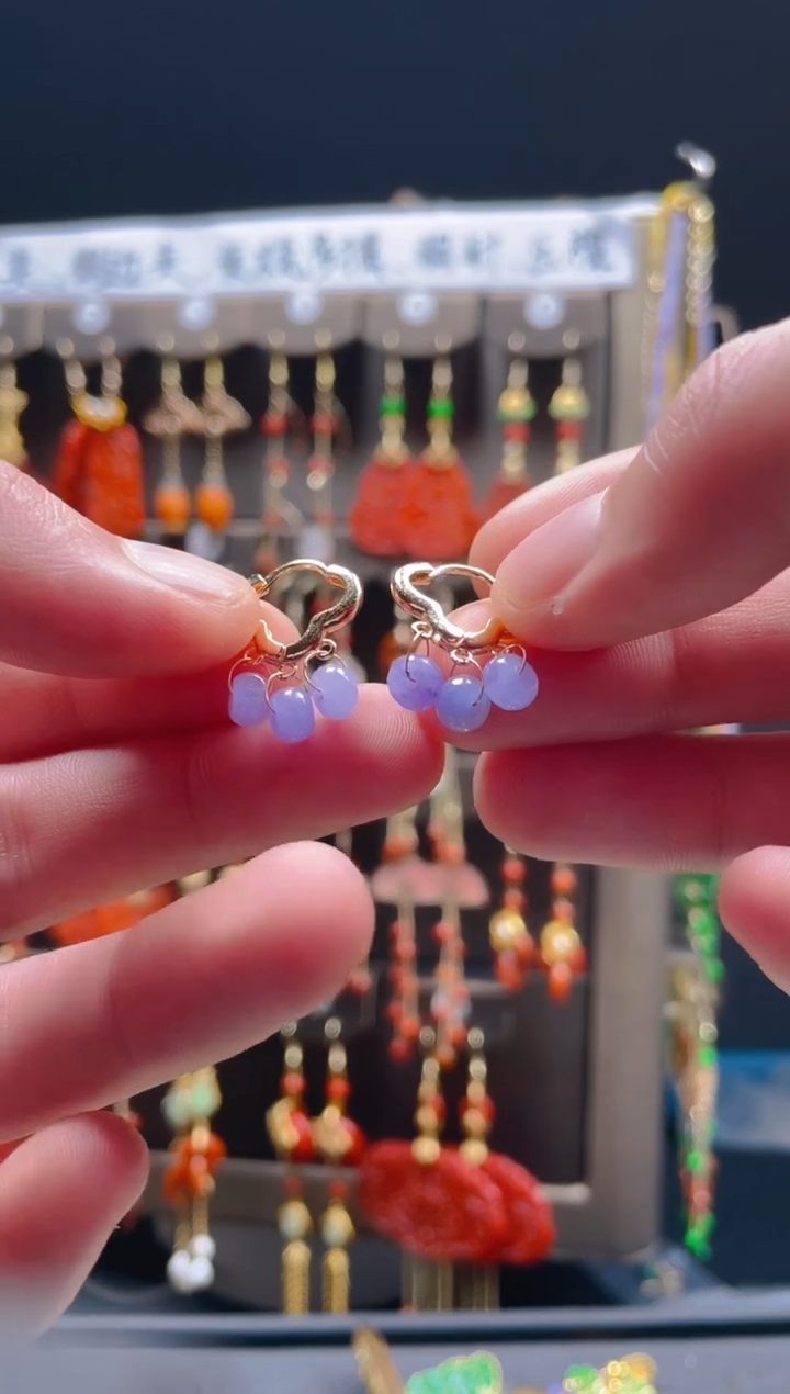 【闪购商品】翡翠合金耳饰0169翡翠饰品