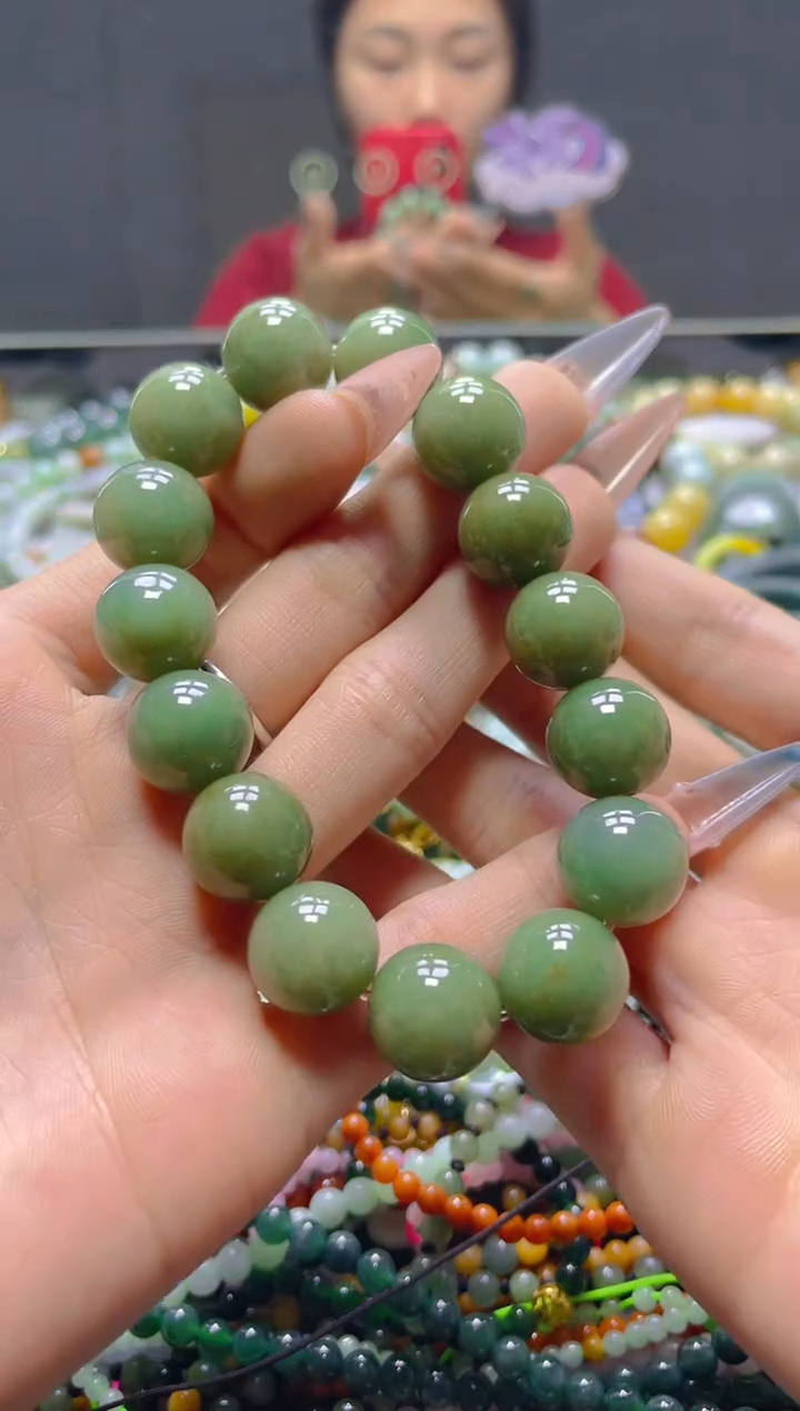 颈饰未镶嵌翡翠13MM