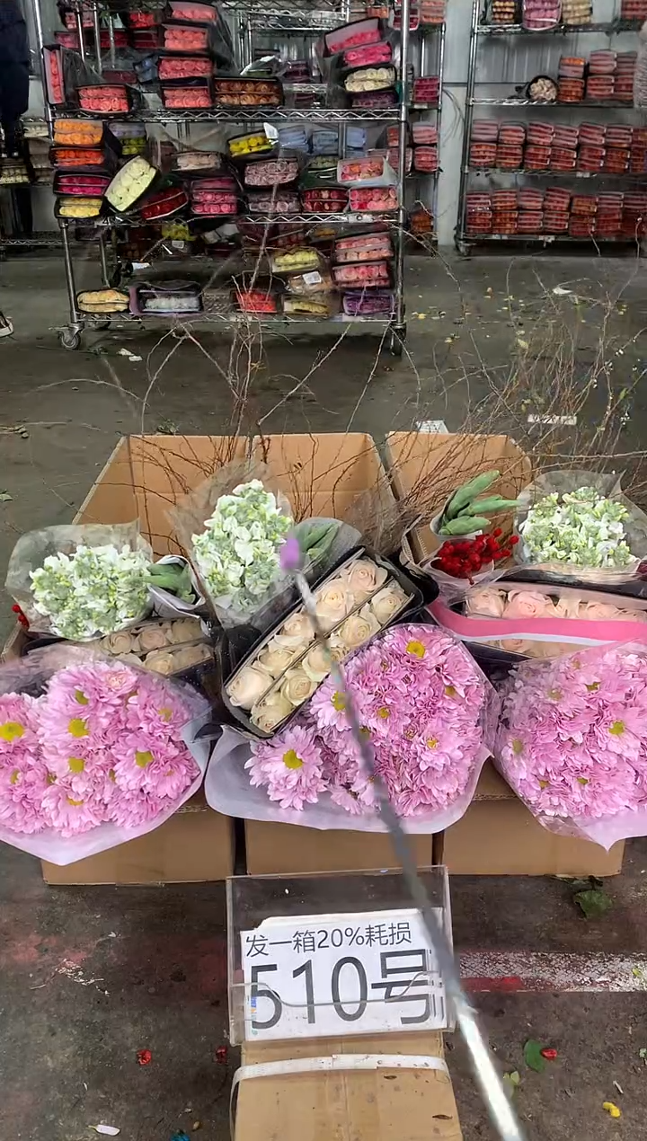 510号♥中通不指定随机颜色含20%耗损发一箱鲜花