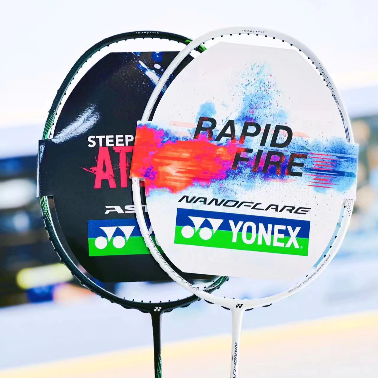 YONEX/尤尼克斯台产羽毛球拍天斧ax玄黑碳素纤维超轻单拍NF皓白