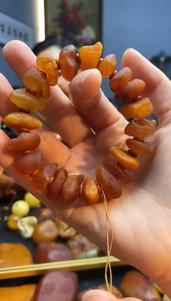 手链琥珀未镶嵌手串
