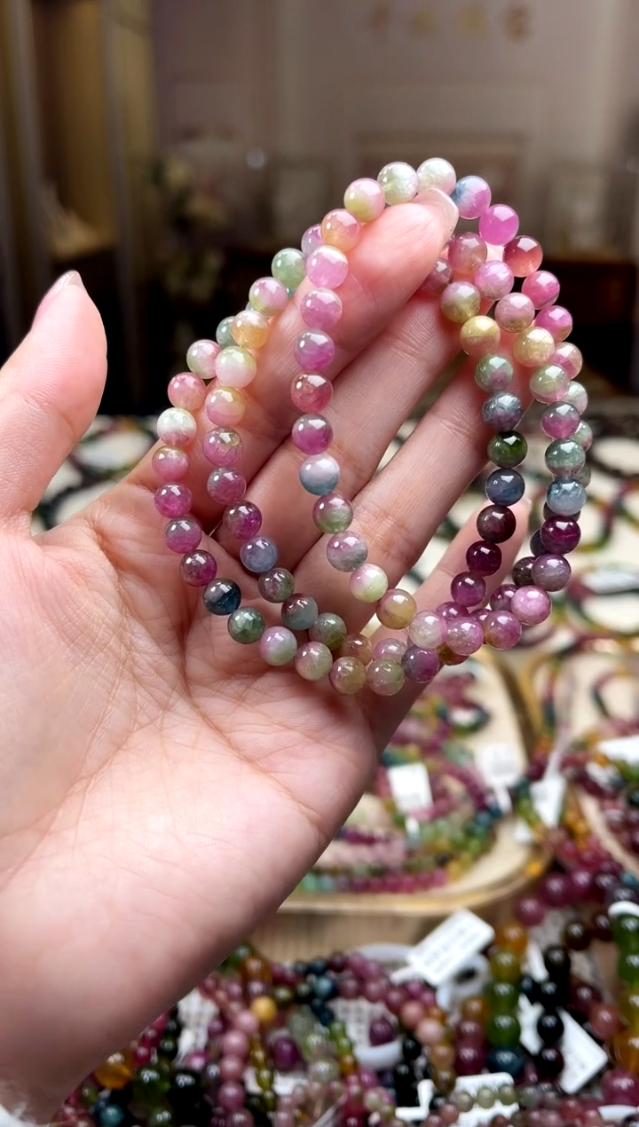 【闪购商品】碧玺/未镶嵌6mm+碧玺多圈多样性发货