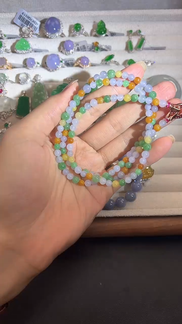 翡翠未镶嵌项链缅甸珠宝严选馆ZY