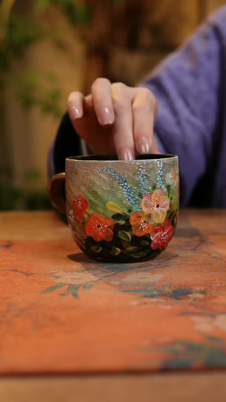 【闪购商品】瓷片1906景德镇手工手绘釉下彩高温瓷