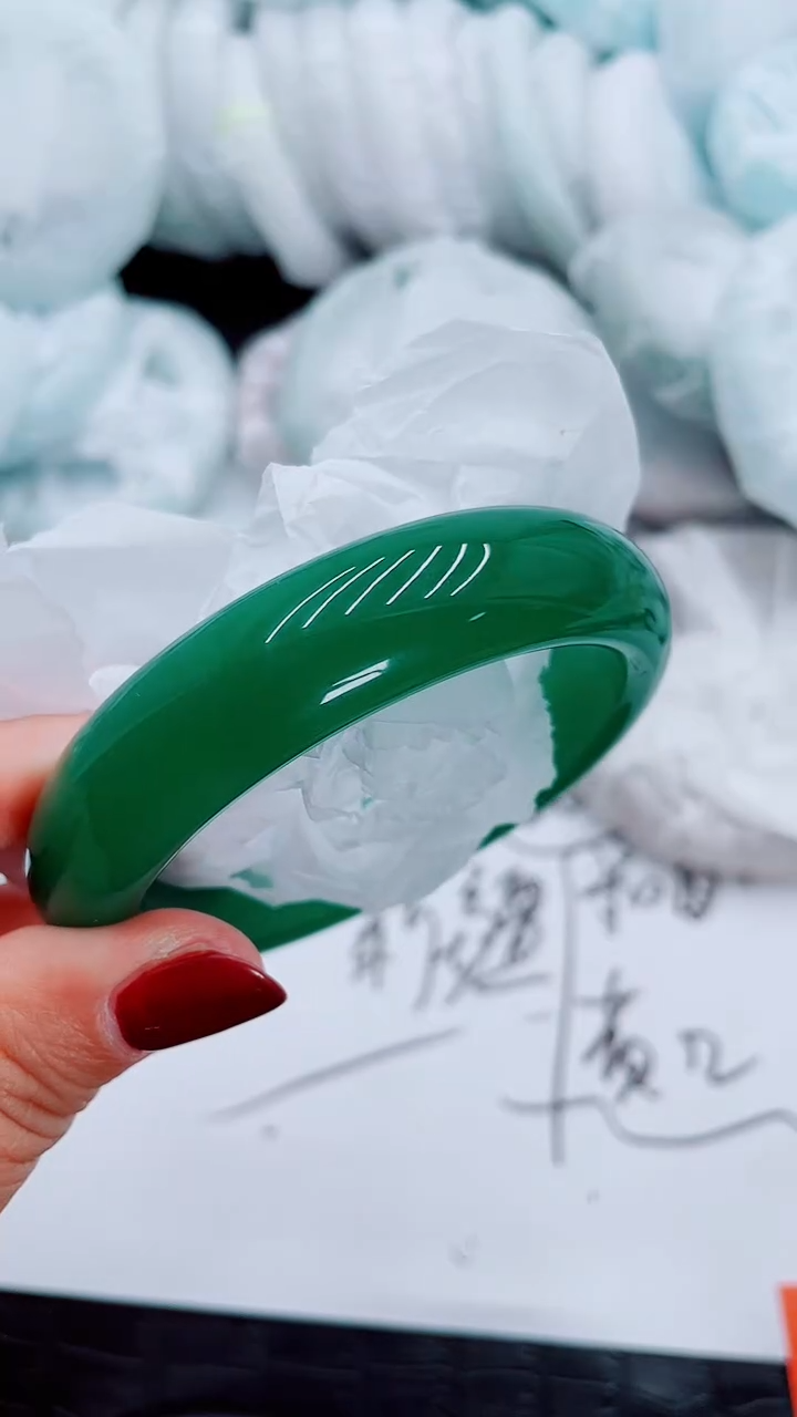 【闪购商品】石英质玉手镯未镶嵌S15-57-58