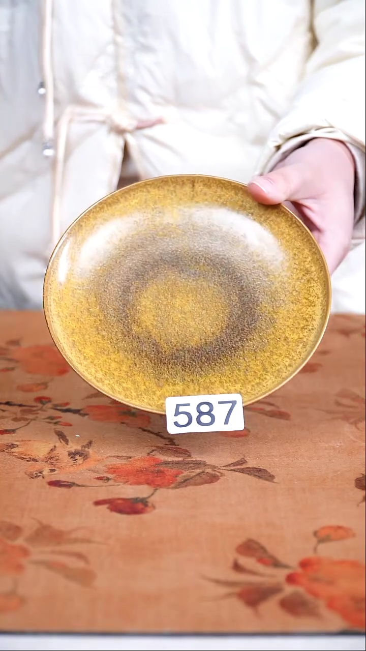 全品钧窑茶器摆件