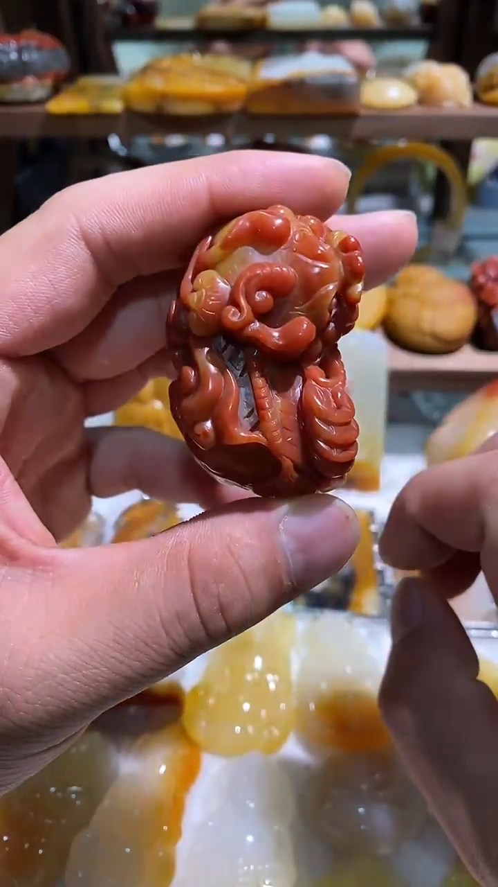 未镶嵌石英质玉（黄龙玉）吊坠(不含链)黄龙玉貔貅