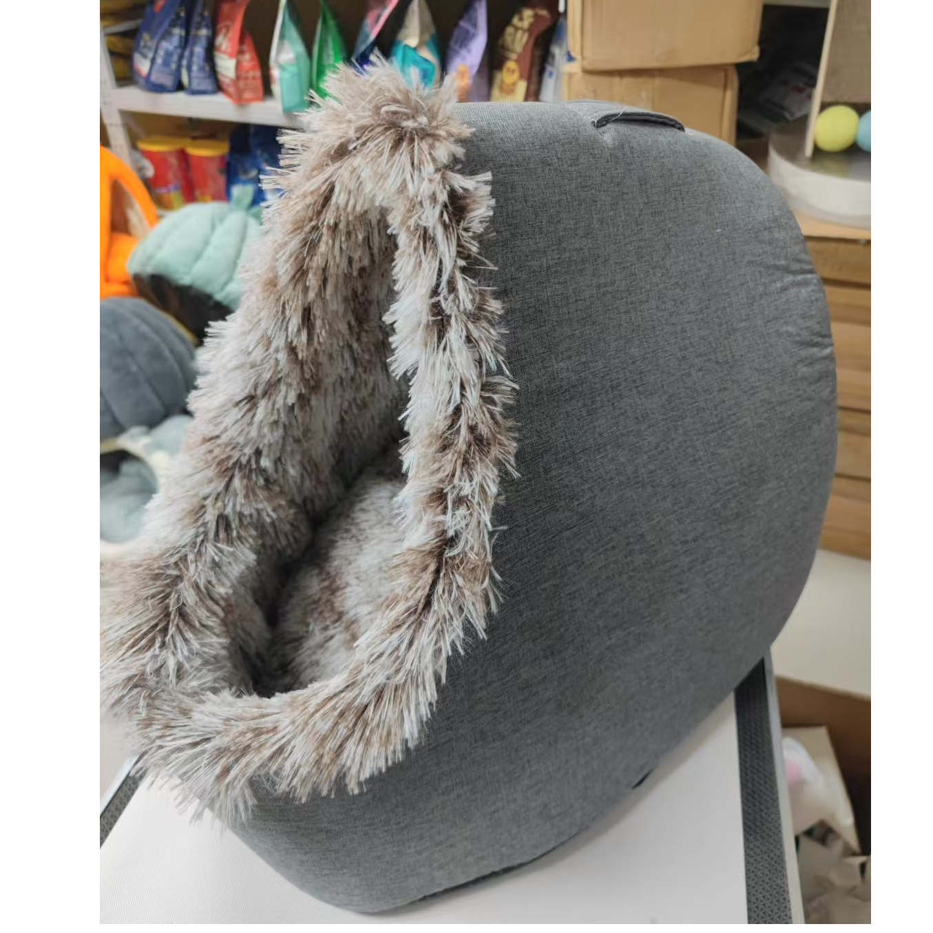 直播 猫窝 手拎毛绒棕色A21