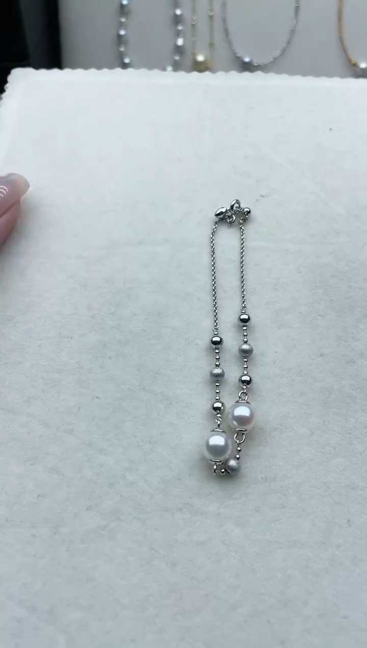 【闪购商品】海水珍珠手链银S925镶嵌Y52