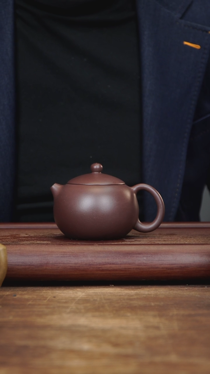 【闪购商品】紫砂茶壶230ml 西施 家藏紫茄泥