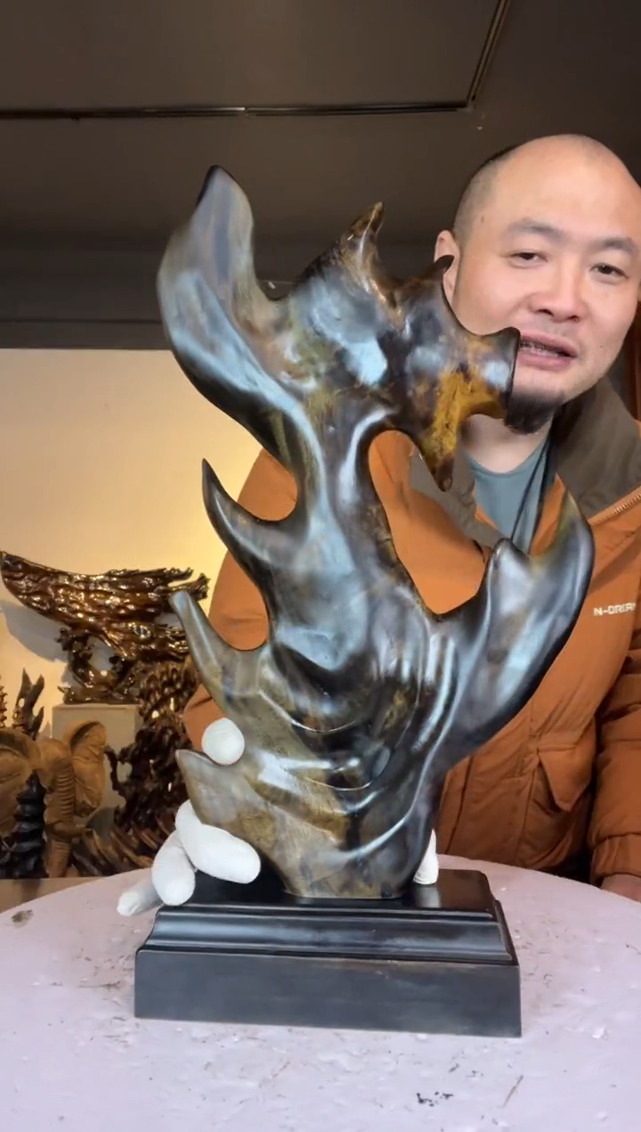 金丝楠小***超278金丝楠自然随型摆件