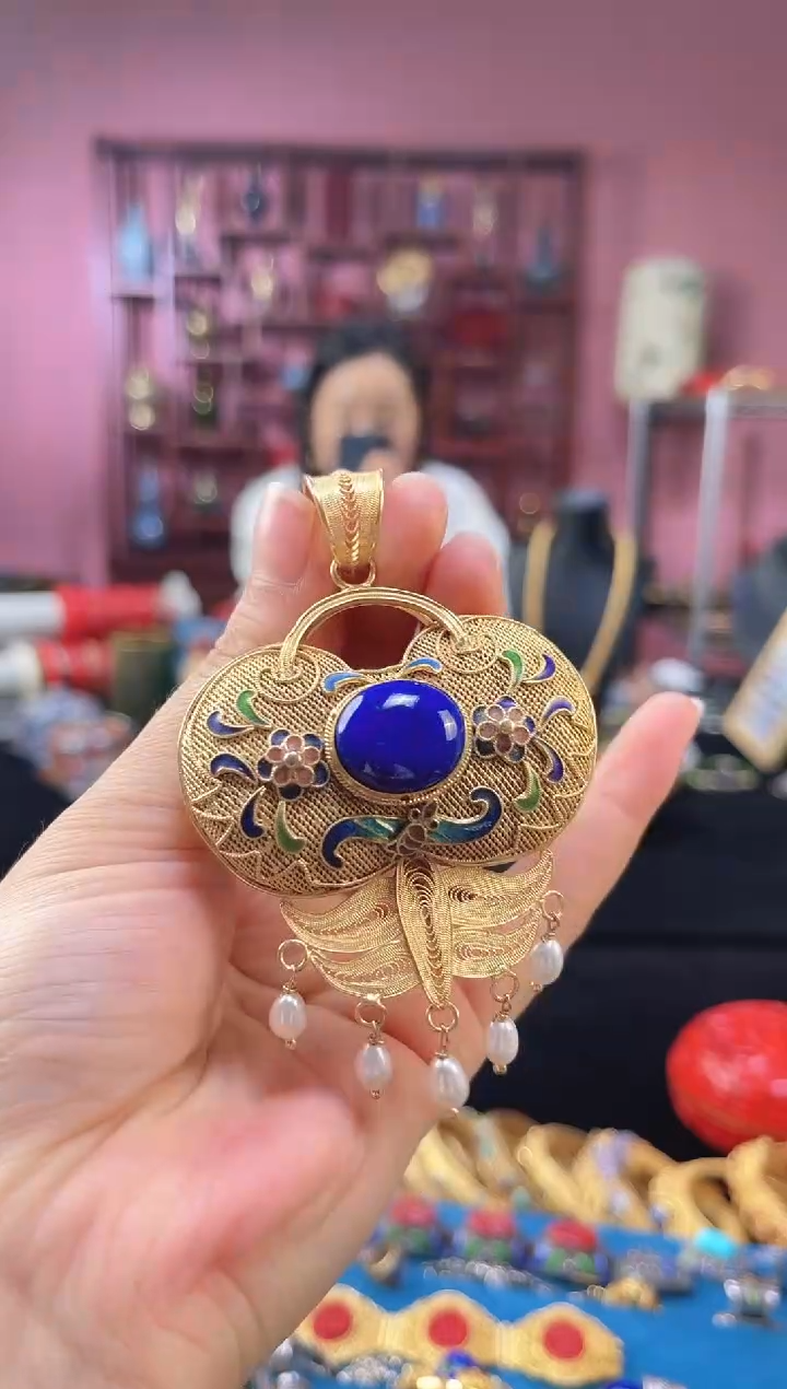 非遗技艺 花丝镶嵌作品 