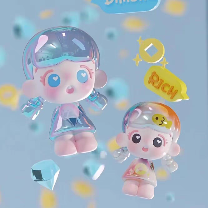【拆袋】倒倒心情工坊萌粒盲盒潮玩女生可爱礼物