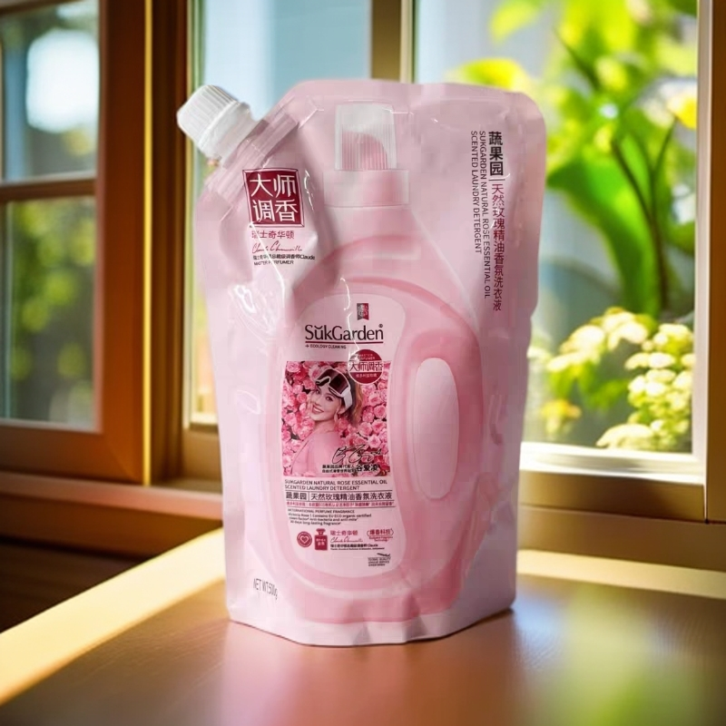 【规格可选】蔬果园天然玫瑰精油香氛洗衣液500g