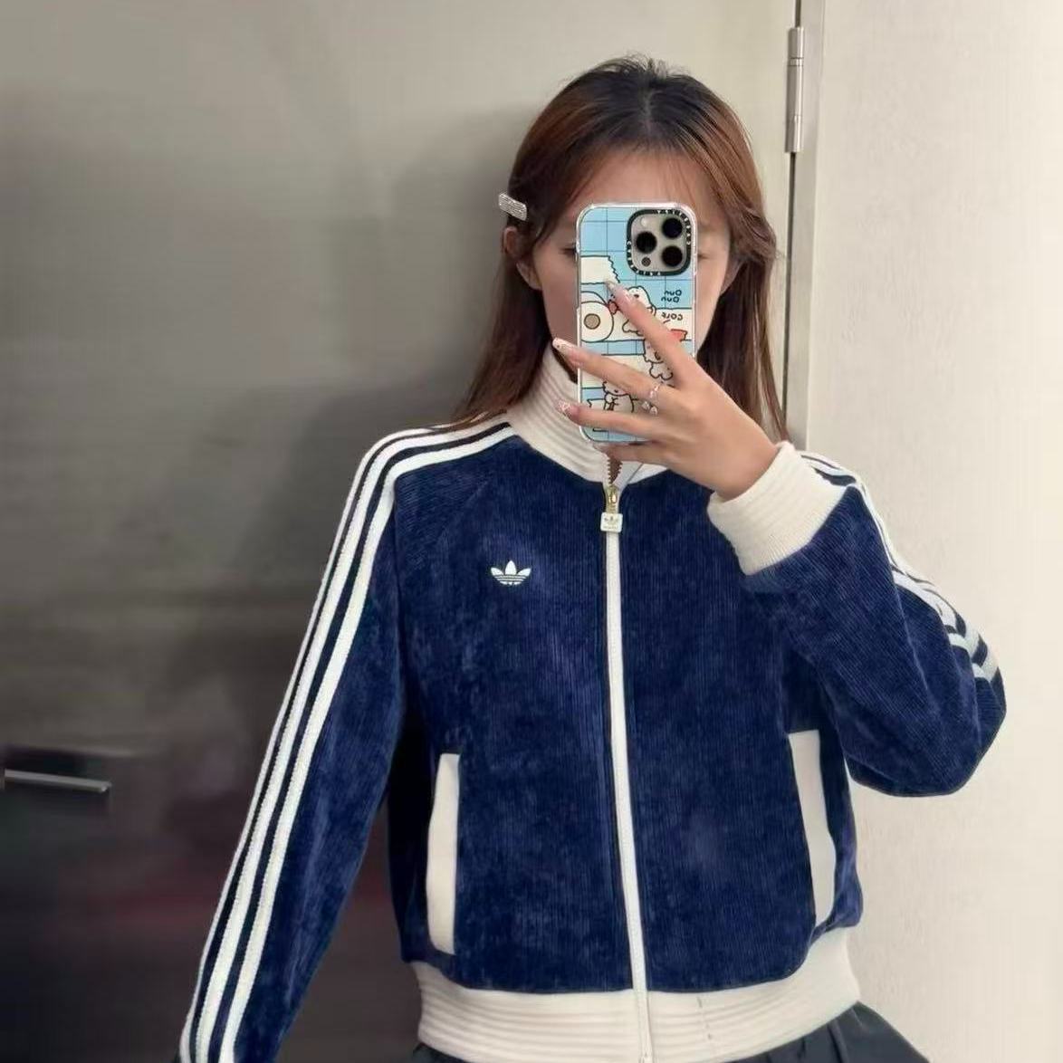 【滔搏联动】adidas Originals阿迪三叶草2025女子针织外套 JN0724