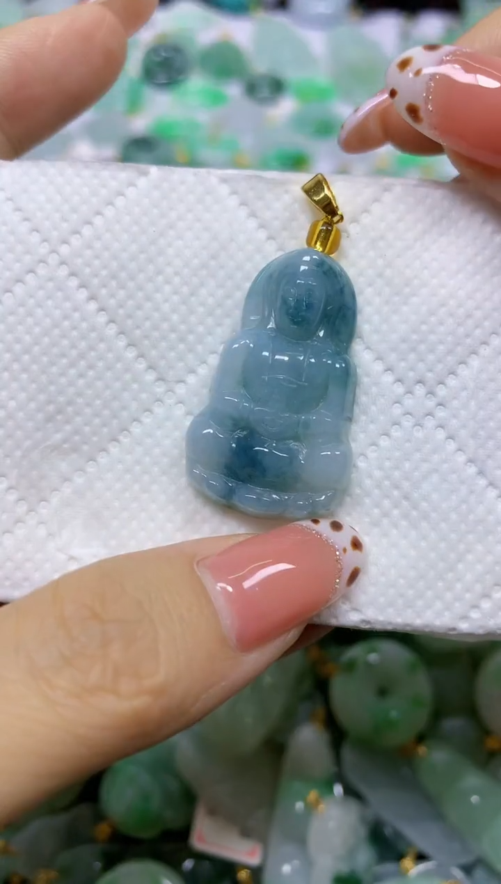 颈饰未镶嵌翡翠天然翡翠A货