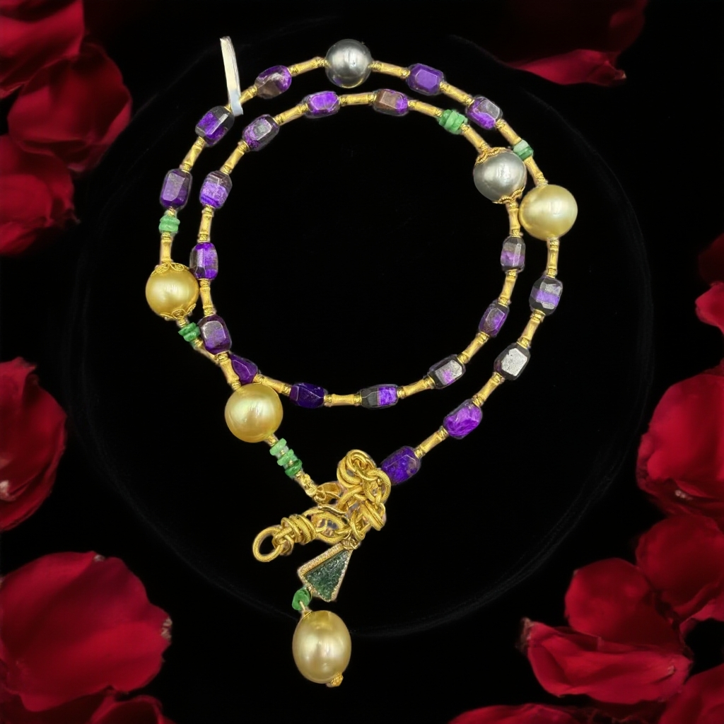 R093 18K舒俱来珍珠项链孤品