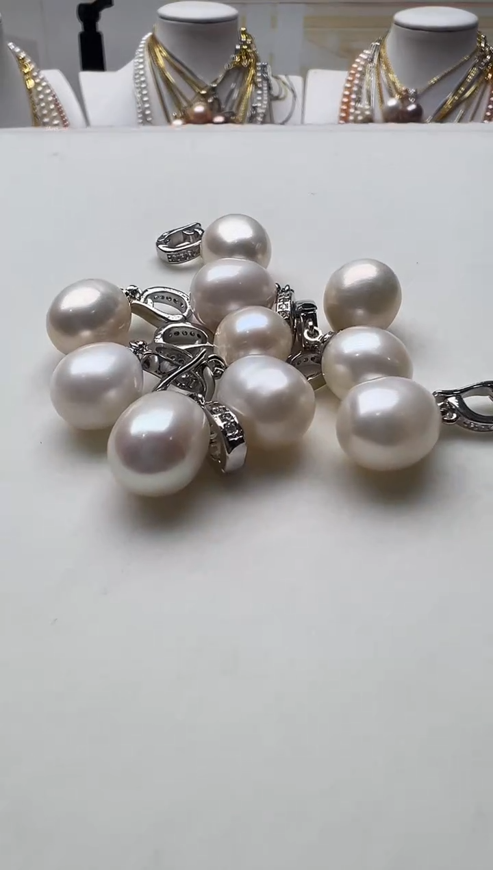 颈饰合金淡水珍珠075