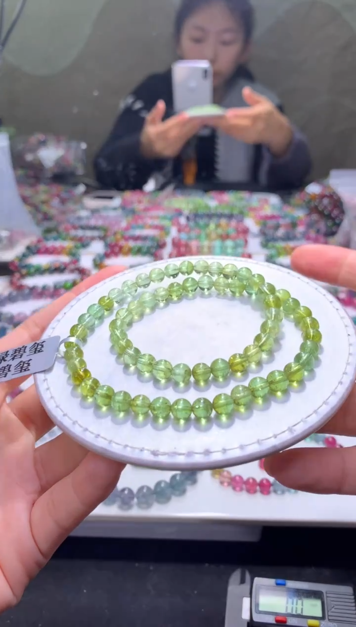 未镶嵌手串碧玺A80【天然碧玺】