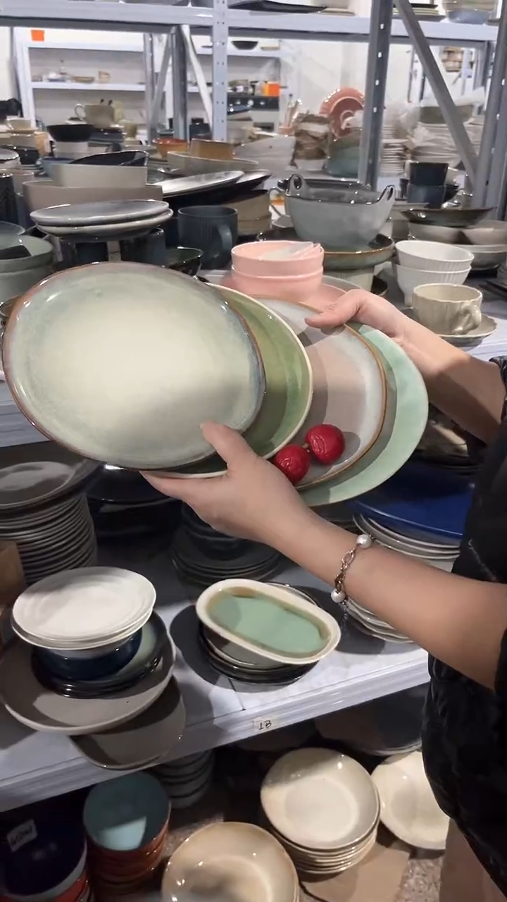 【闪购商品】瓷片外贸尾货瑕疵满20包邮X4 小盘组合
