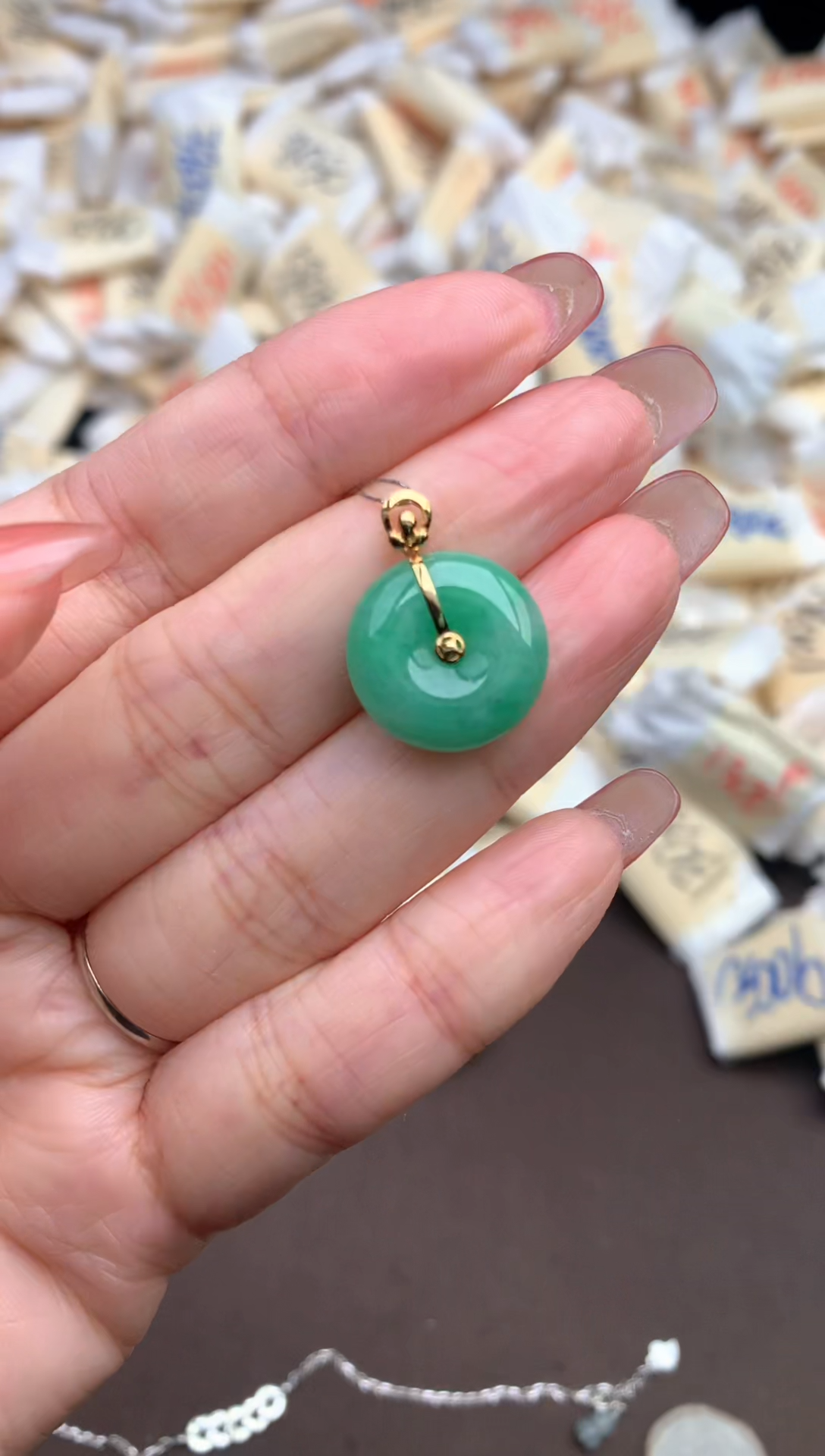 【闪购商品】翡翠颈饰18K金镶嵌—