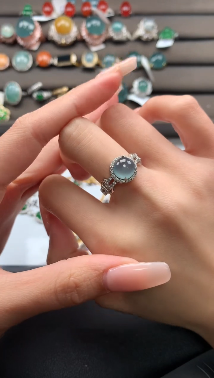 【闪购商品】翡翠戒指银S925镶嵌312312312