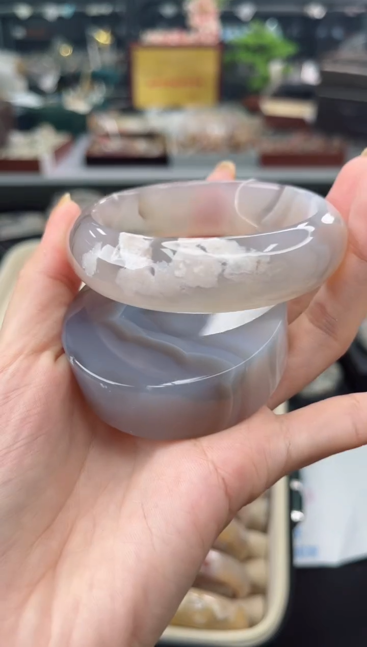 【闪购商品】石英质玉手镯未镶嵌58圈口（赠品镯心）3571248