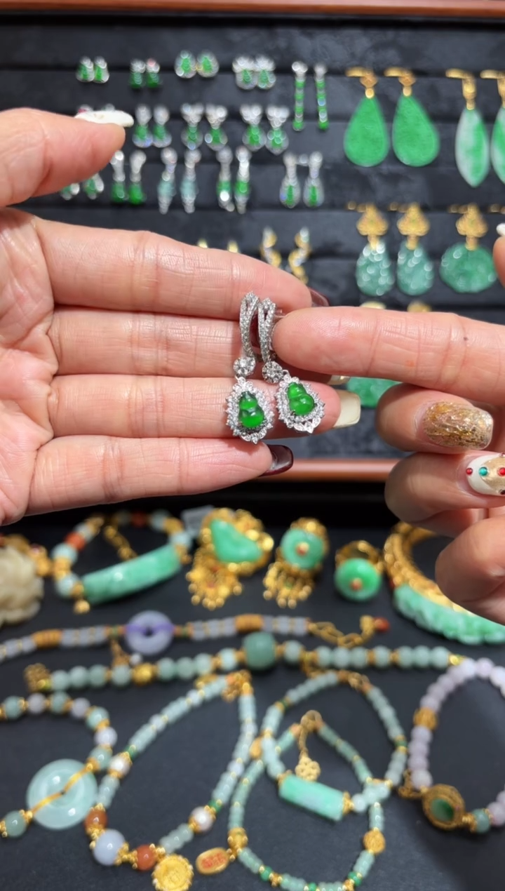 【闪购商品】翡翠颈饰银S925镶嵌蛋面/支持复检/一件