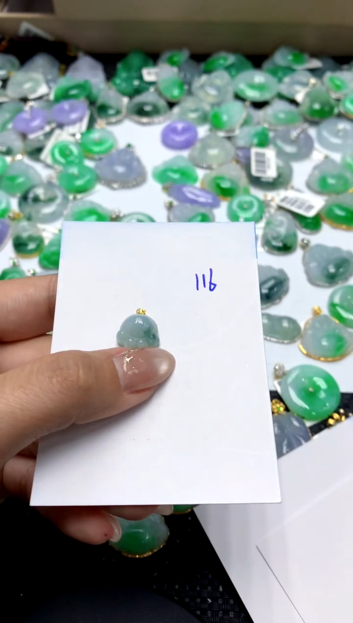 【闪购商品】翡翠颈饰18K金镶嵌11111111111111111