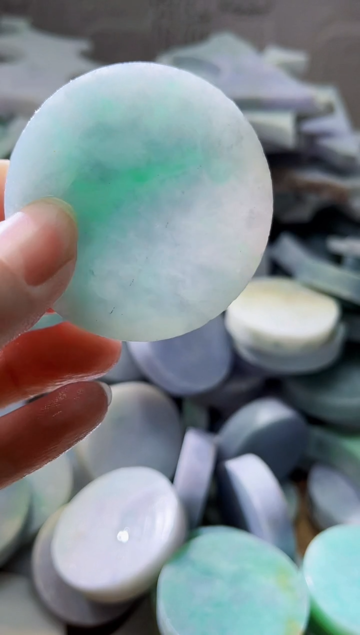 裸石翡翠天然翡翠A货玉 南 97