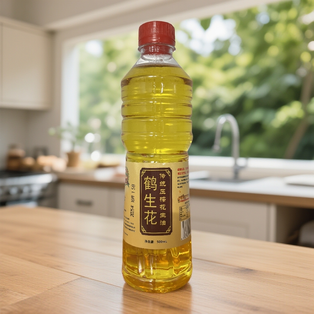 鹤生花传统压榨一级纯正花生油