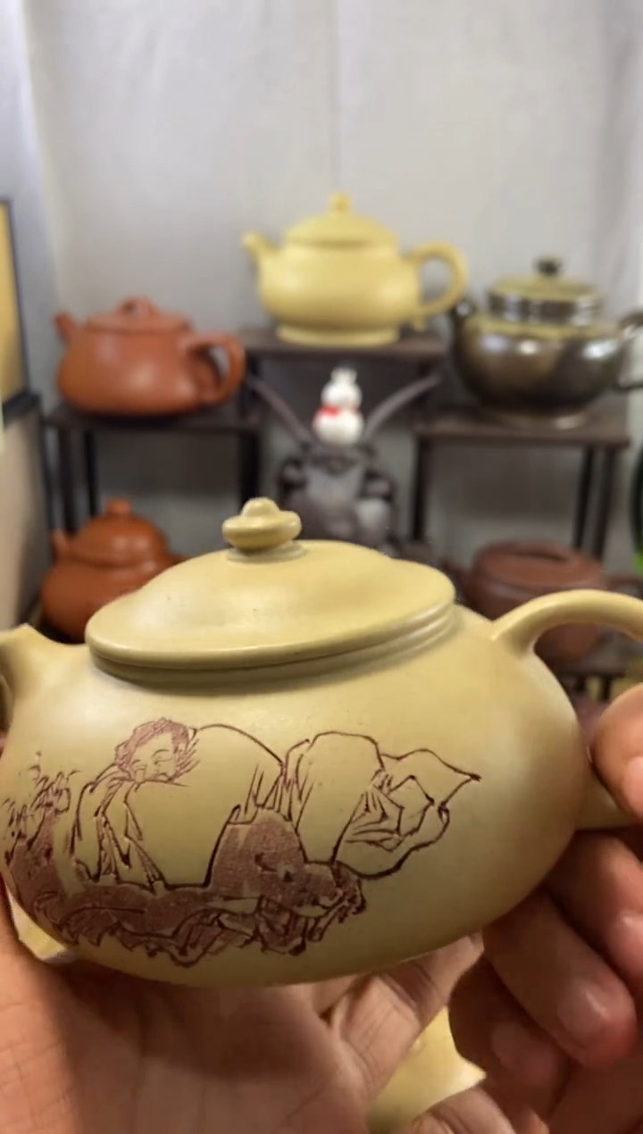 茶壶紫砂舒寒江本绿