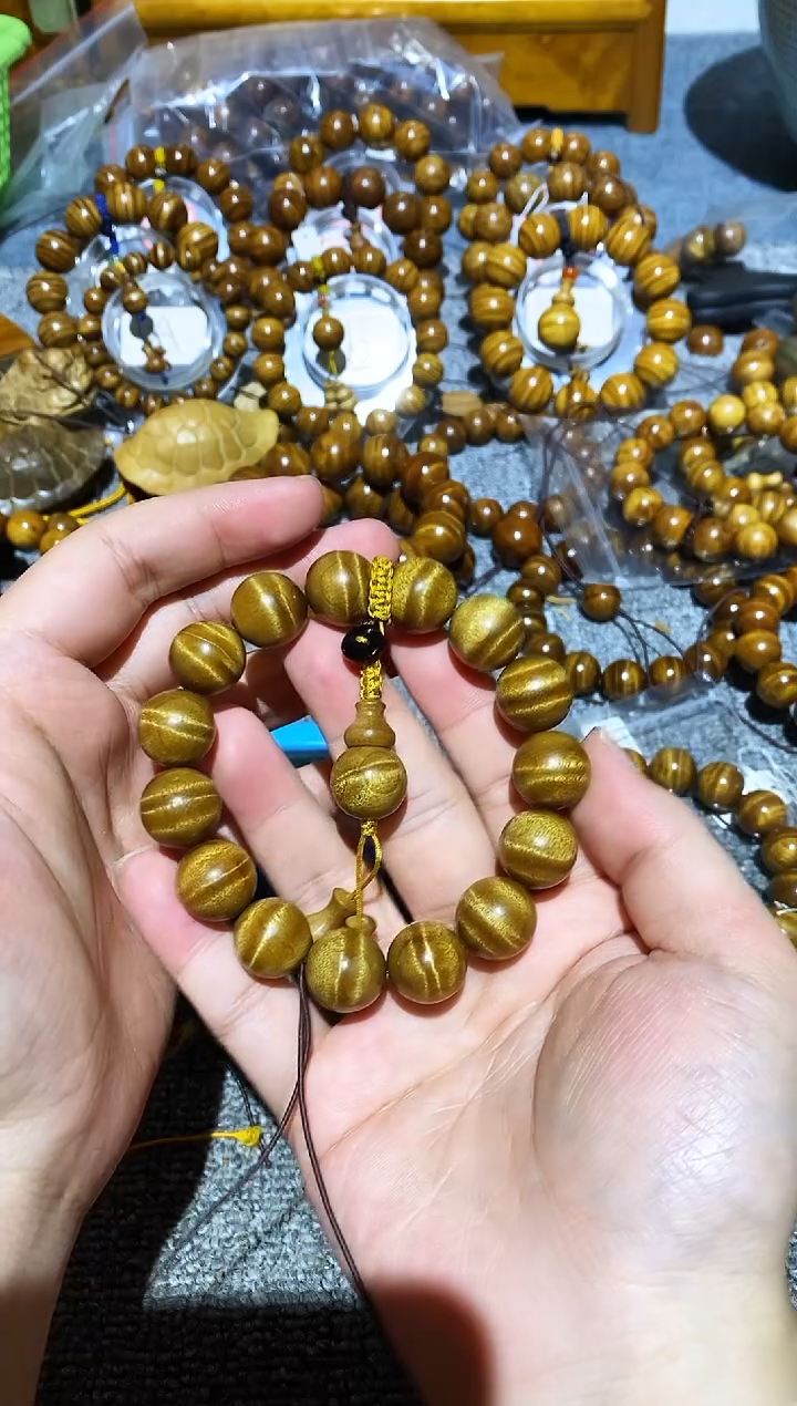 手串/手链楠木（金丝楠）张**哥小叶桢楠水波纹1.5手串