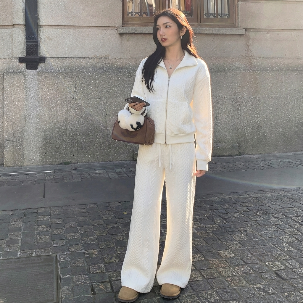 【雪公主】2026春款轻奢套装洋气时尚休闲拉夫运动套装私服系列