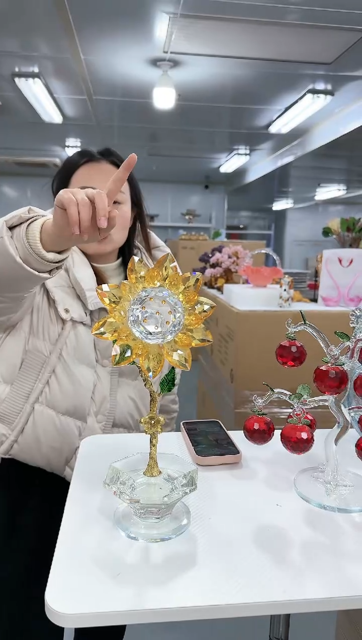 【闪购商品】无铅玻璃花间集0030向日葵