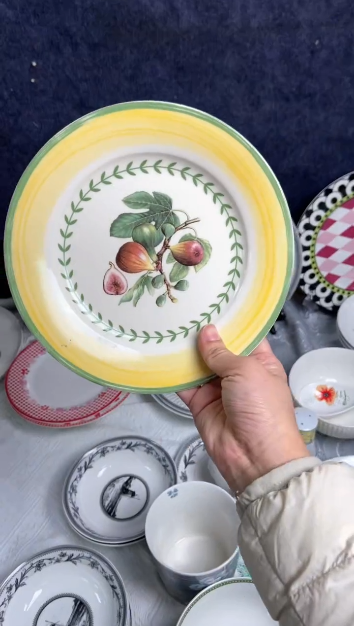 【闪购商品】瓷片陶瓷原单CC843餐具1个8寸