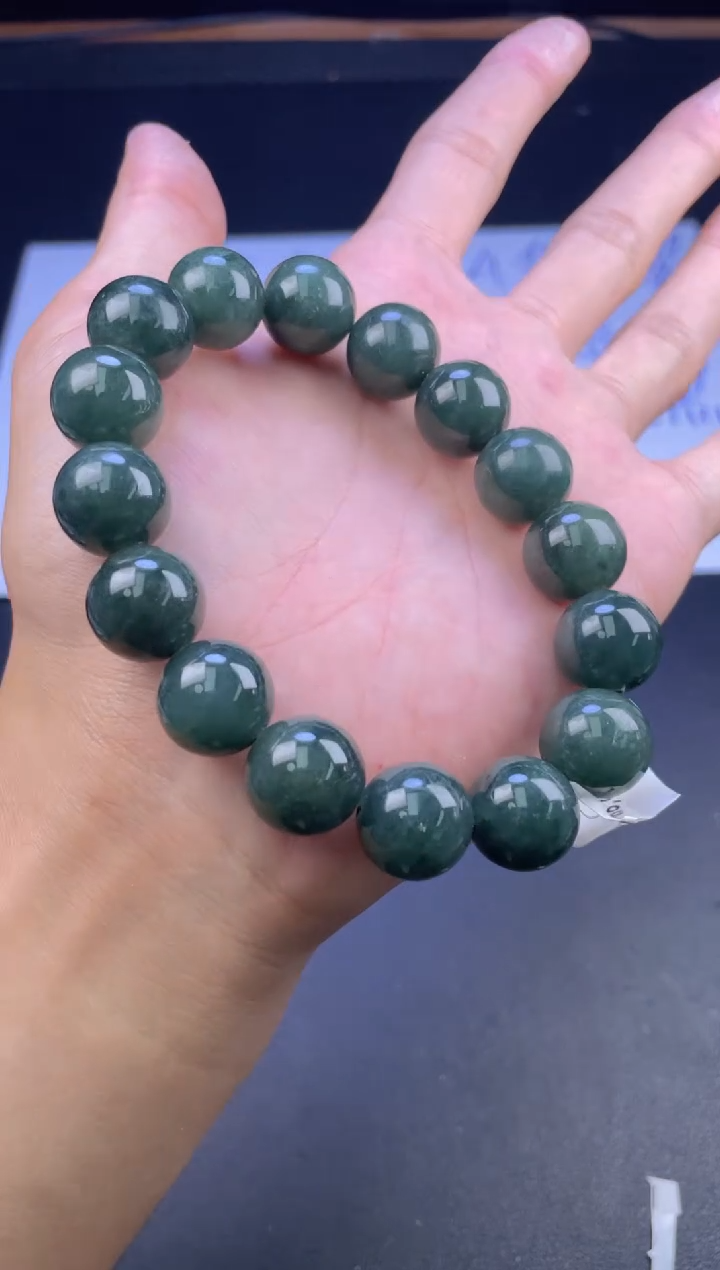 未镶嵌定制翡翠珠串卡14.2
