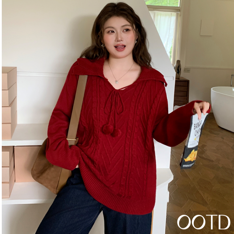 纯色宽松百搭毛衣YZ00125