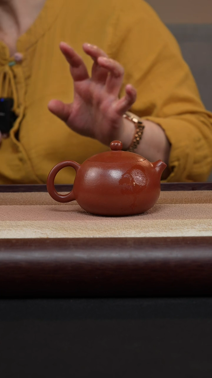 【闪购商品】紫砂茶壶朱泥-卡盖西施MH-1732