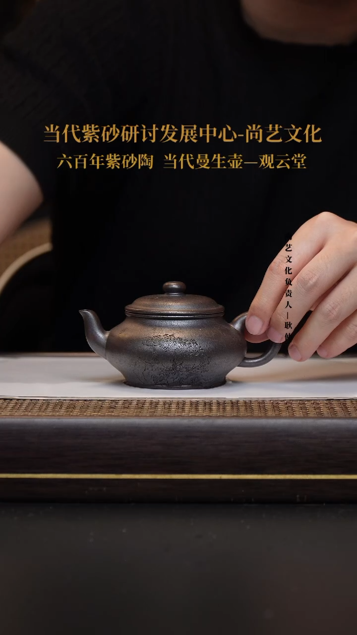 茶壶紫砂宜兴紫砂 紫砂壶 FWH 柴烧 老料天青