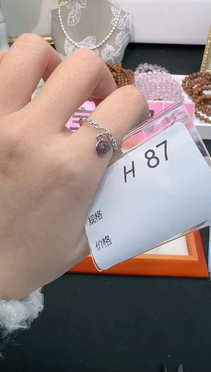 【闪购商品】水晶戒指银S925镶嵌多样性发一H87