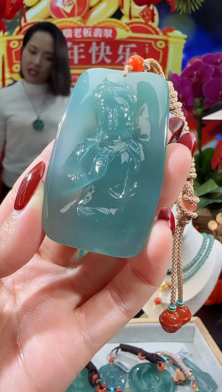 【闪购商品】翡翠吊坠(不含链)未镶嵌观音