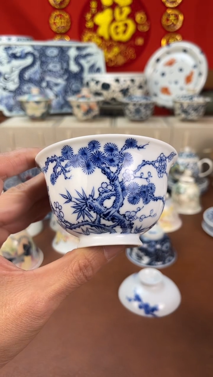 【闪购商品】主播私人福利手绘青花茶具