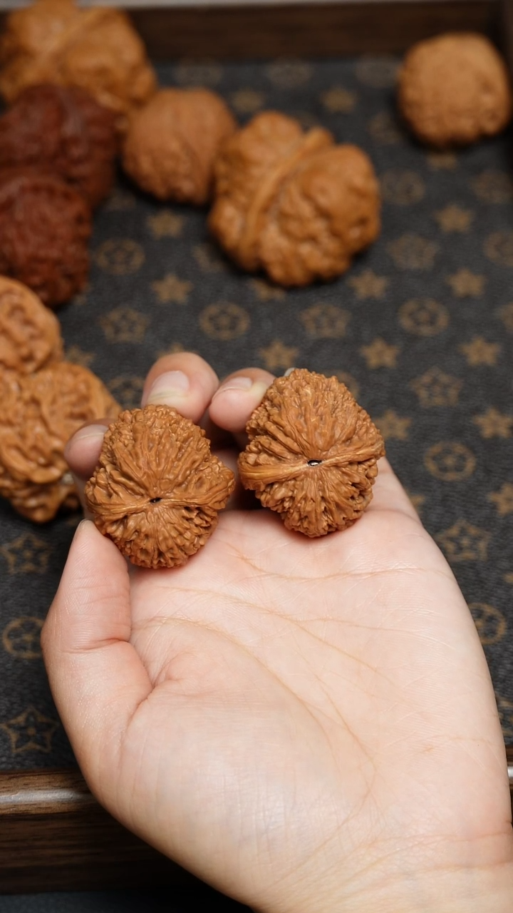 把件文玩核桃33大蒜头打底